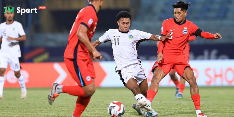 Timor Leste đã có nửa cuối hiệp 1 thi đấu hiệu quả
